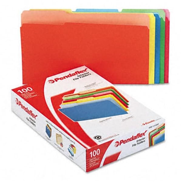 Pendaflex Pendaflex 435013ASST Interior File Folders- 1/3